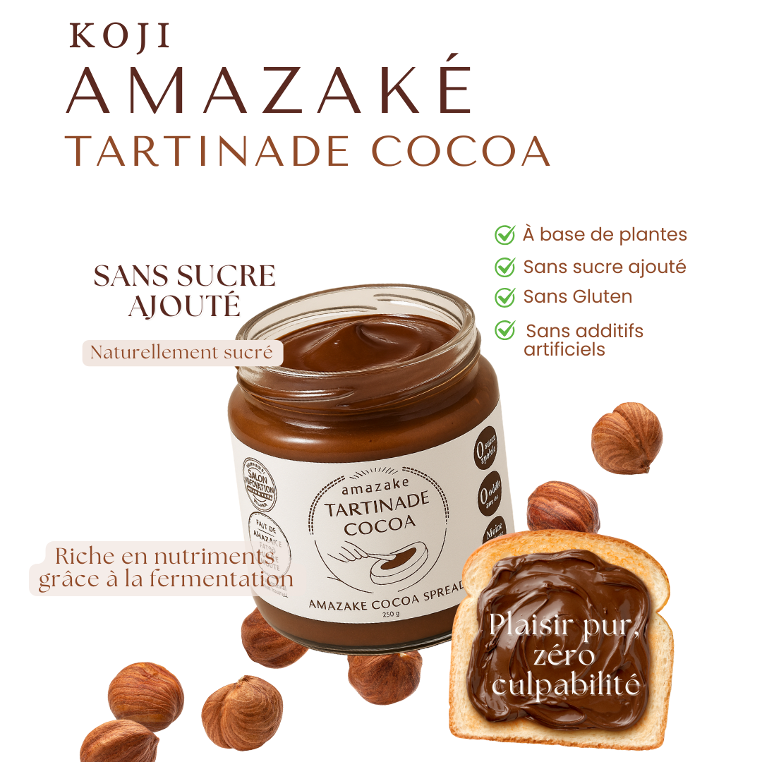 Koji Amazake Cocoa spread 250g – LA BRASSERIE SAN-Ô SAKÉ inc.