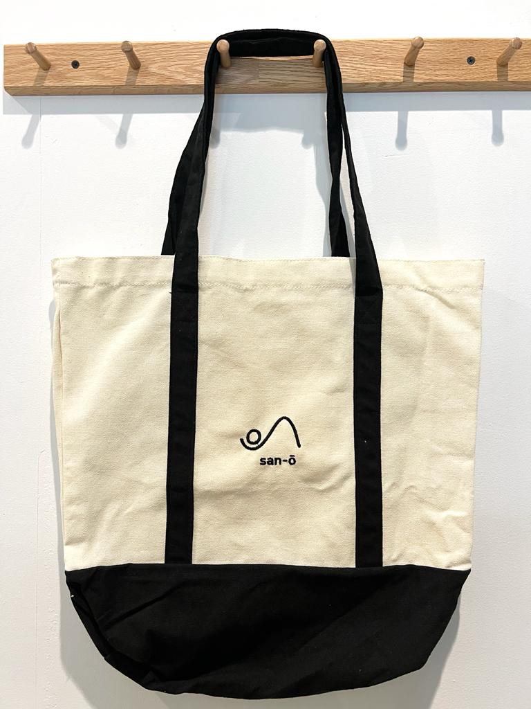 Tote bag – Black embroidery with San-Ô logo